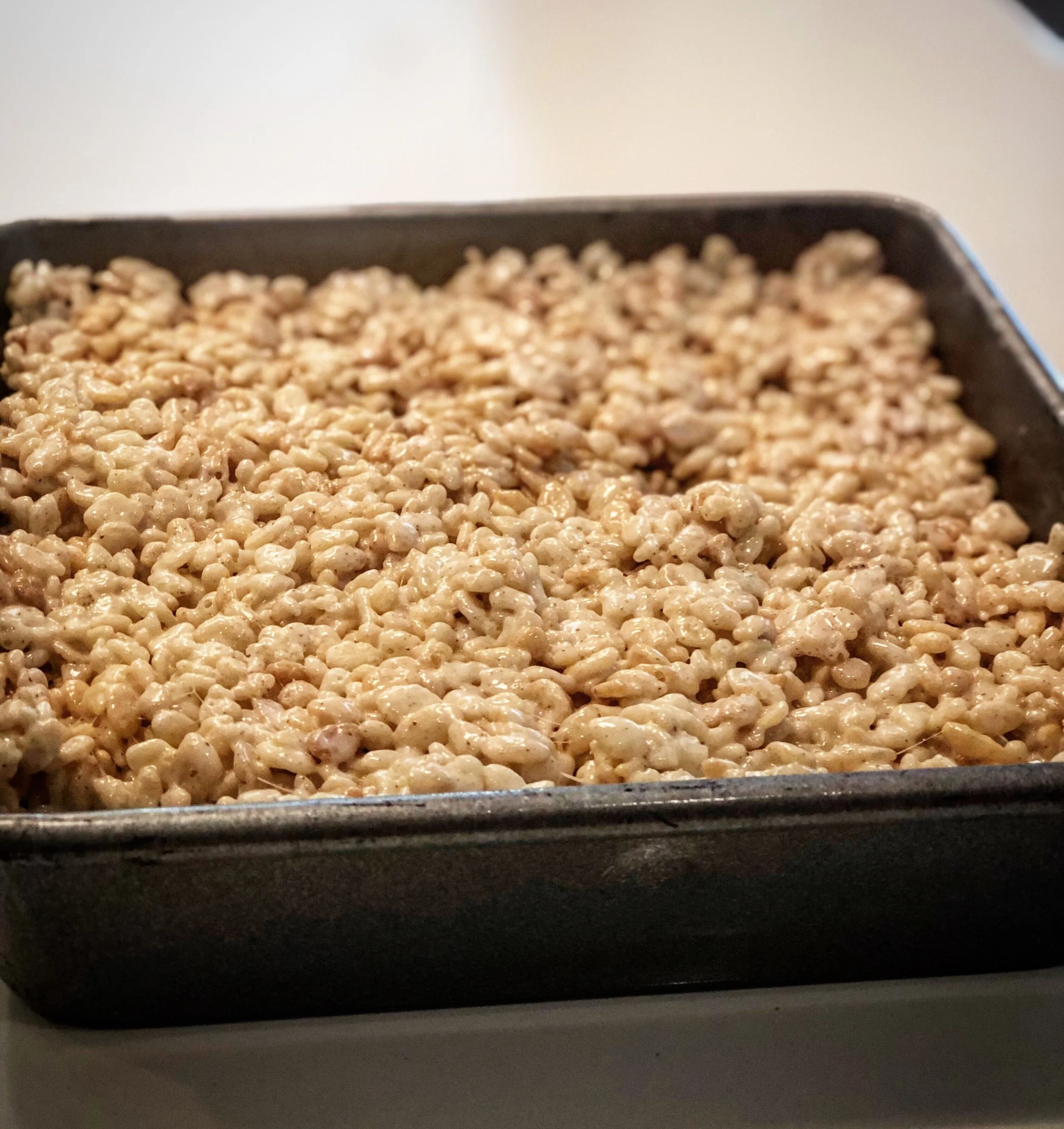 rice krispie treats with brown butter