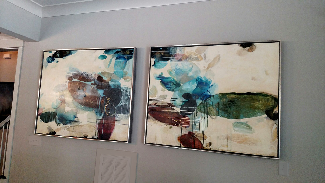 Erosion Series: Large Botanicals #5 & #9