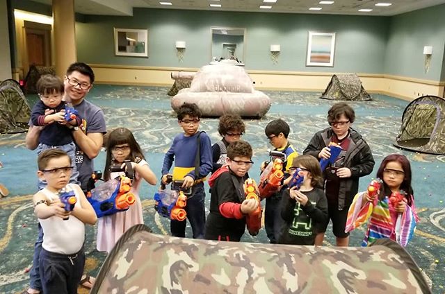 Little kids with giant guns at the Mad Nerf War @ the Long Beach Comic Expo.

#PartyXtreme #MadNerfWar #lbce2019 #lbce #lbcc #longbeachcomicexpo #longbeachcomicexpo2019 #nerfrival #NerfGun #nerfwars #nerfnemesis #nerfprometheus