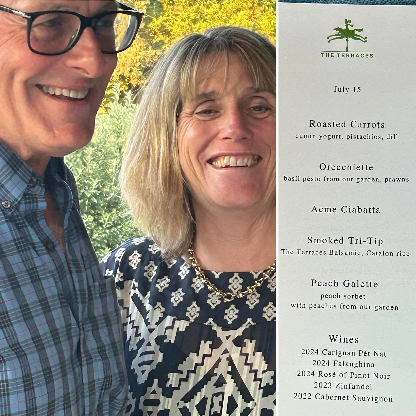 Huge thank you to @terraceswine for including us at your hospitality dinner. Beautiful evening filled with amazing food, wine and friendship!  #hospitality #bedandbreakfast #napavalley #winecountry #foodporn #wineporn #relationships #embracewhatisgoo