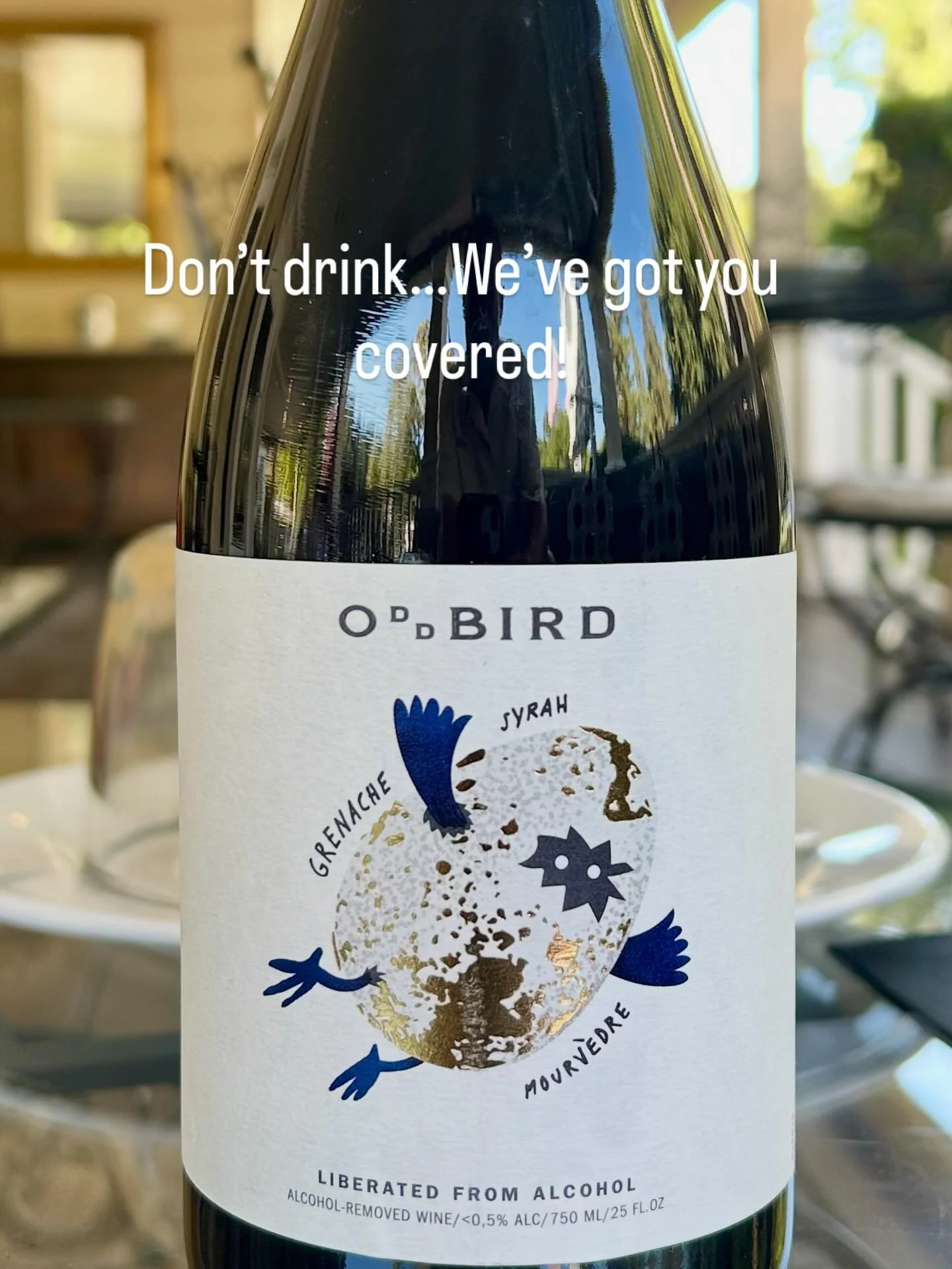 Don’t drink alcohol… We’ve got you covered!  @oddbird #nawine #nonalcoholic #bedandbreakfast #wevegotyoucovered #embracewhatisgood #thisiscalistoga #napavalley #somethingforeveryone