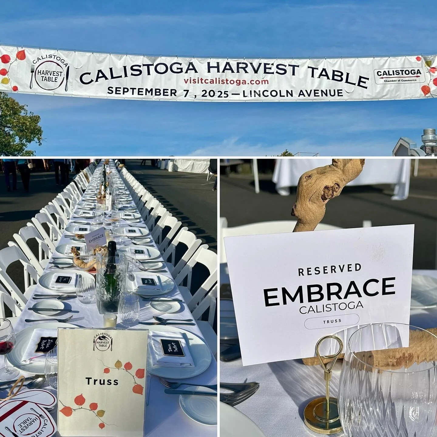 2025 Calistoga Harvest Table!  Magical evening with friends from near and far!  Best party in Napa Valley!  Thank you @visitcalistoga and volunteers for organizing and putting together the event!  #thisiscalistoga #calistogaharvesttable #embracewhati