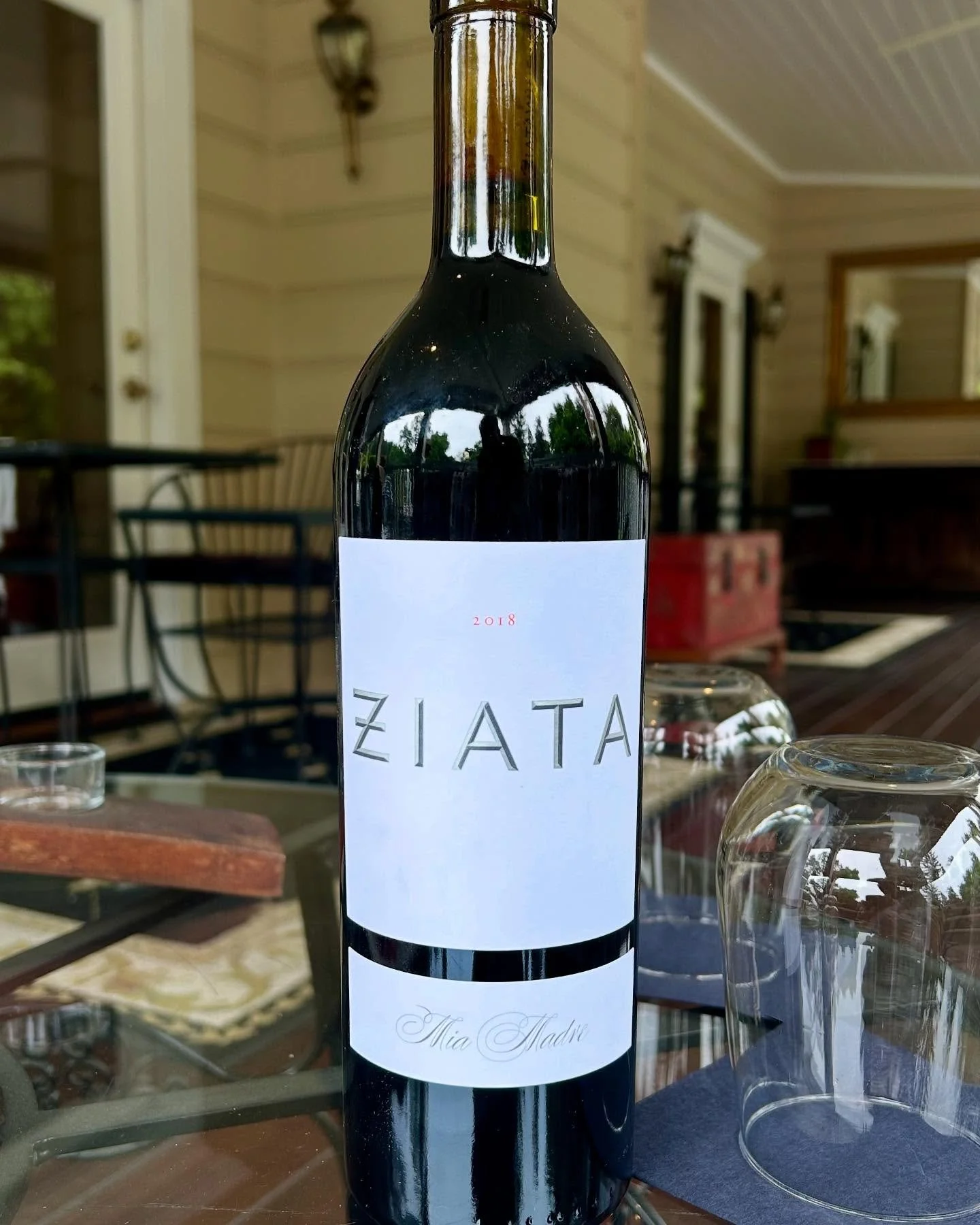 Wine Wednesday!  2018 Ziata Mia  Madre!  Smooth, silky and special!  @ziata_napavalley #napavalley #winecountry #winewednesday #bedandbreakfast #thisiscalistoga #wineporn #lovethewineyourewith