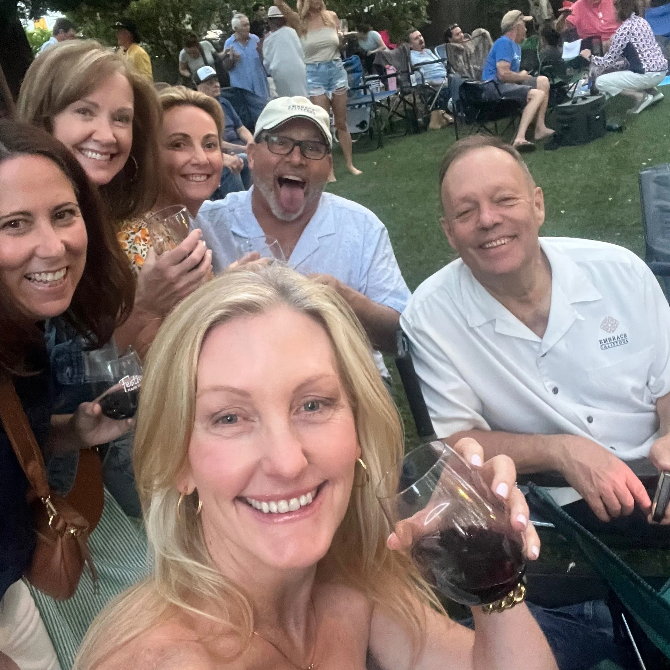 Last week's Concerts In The Park. When guests become friend and bring more friends! #ThisIsCalistoga #ConcertsInThePark #BedAndBreakfast #VisitCalistoga #EmbraceWhatIsGood