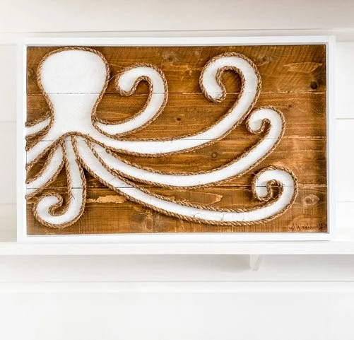 Octopus Surfboard Rope Art