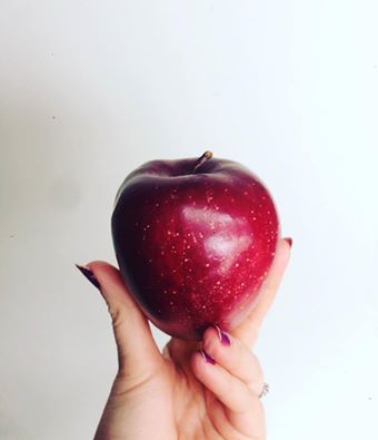 Find out why I'm carrying this apple around with me all day on my new blog post that will be added tonight!!