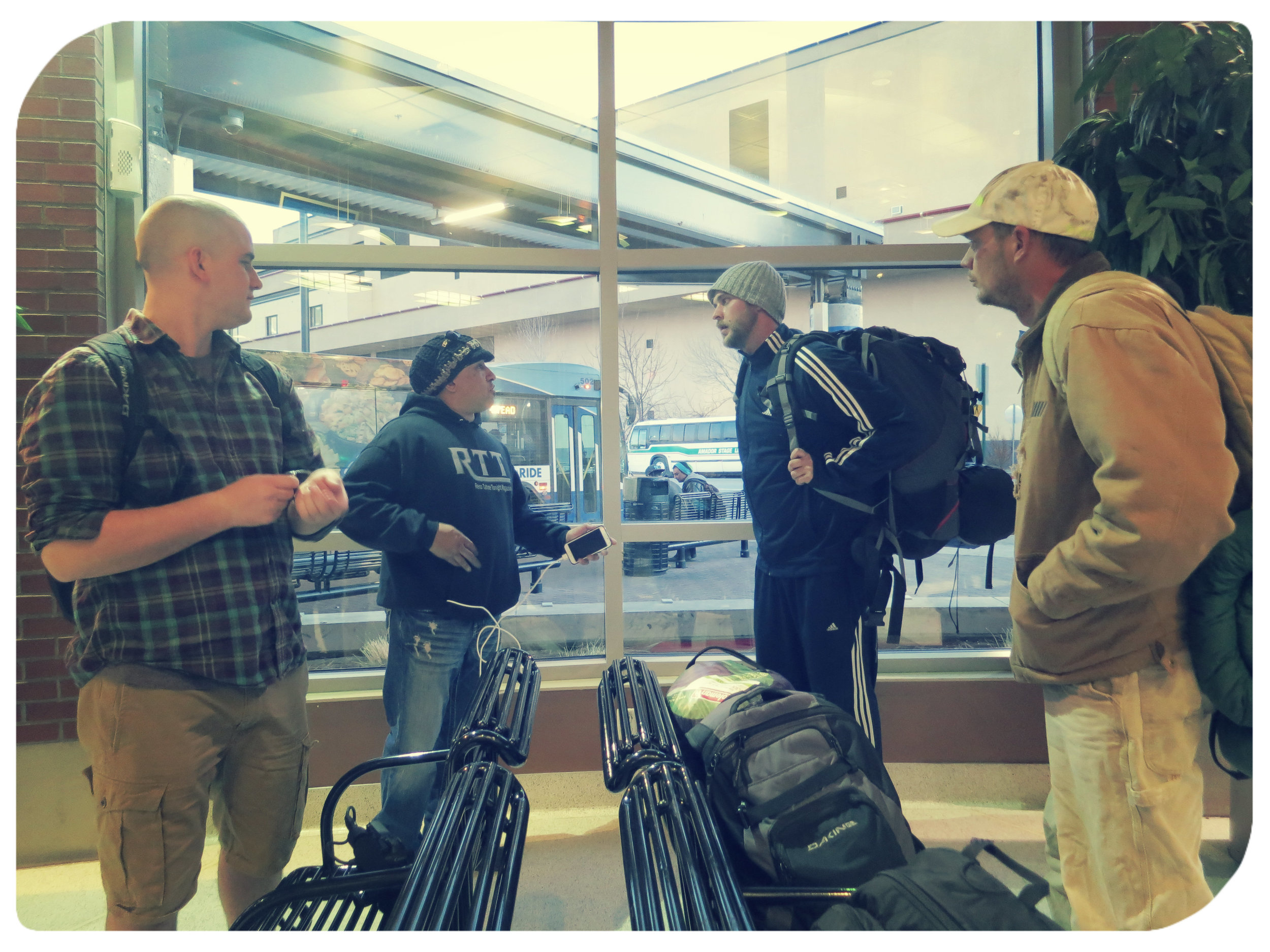 After a day on the streets, the homeless activists and journalists tried to figure out where they would sleep.