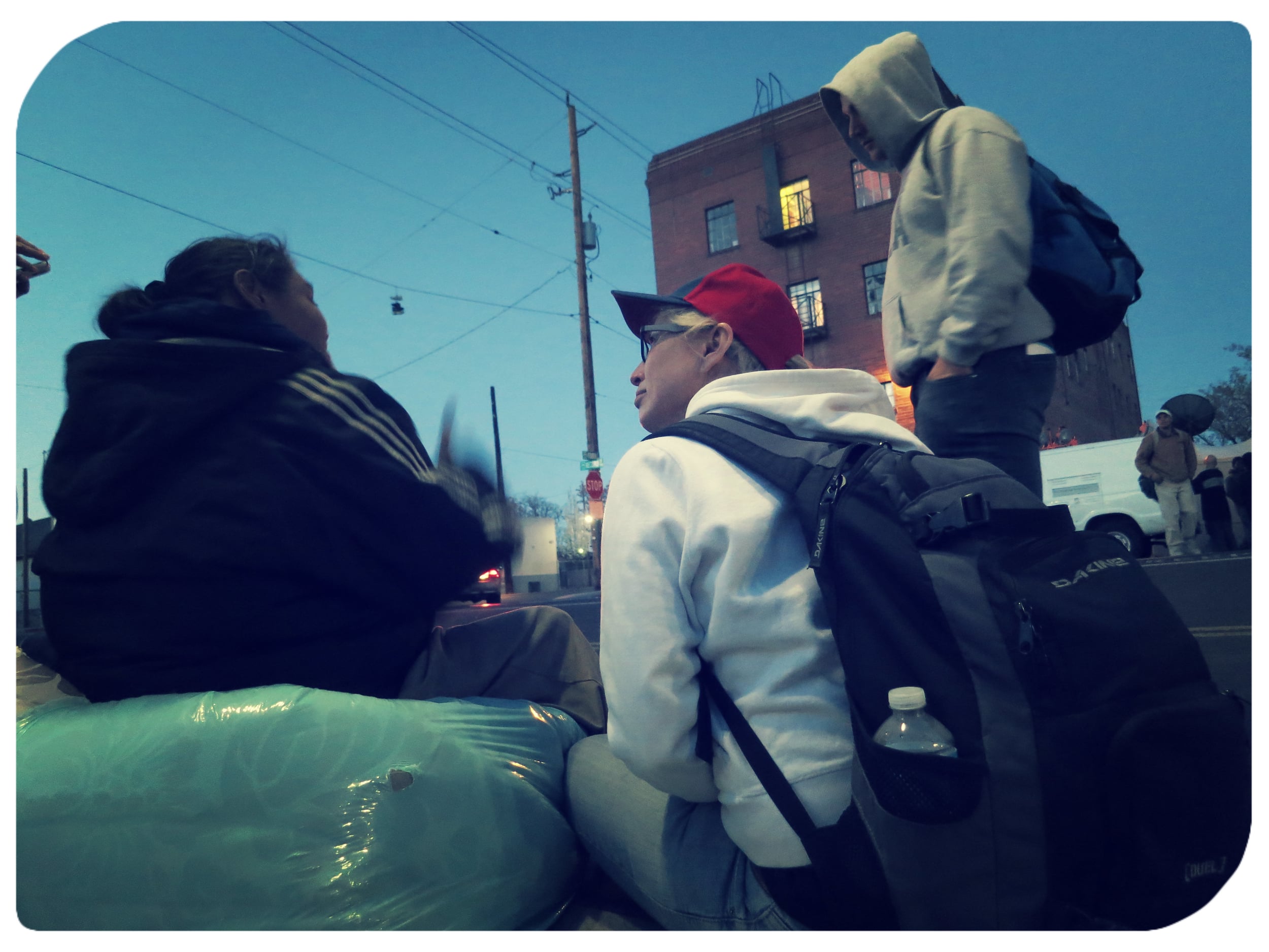 Nick says homeless youths often avoid shelter areas or free food distributions to avoid becoming victims of older homeless.