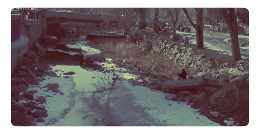 A Special Place: Jesse F. has a favorite rock along the Truckee river, where she used to sleep sometimes, and likes to think about her life.