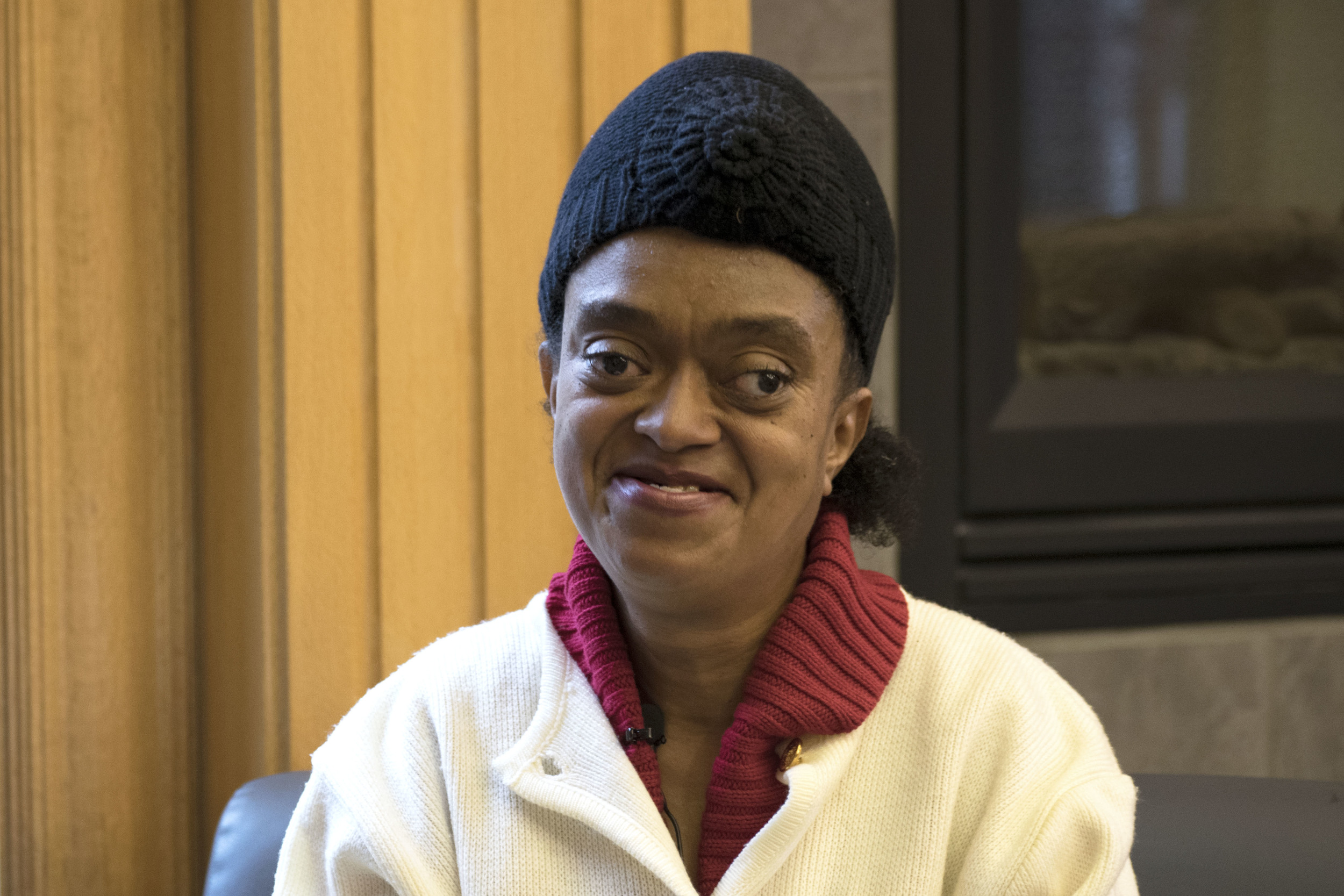 “I wanted a new start,” she says. “Something fresh, something slower paced, something quieter, someplace where I could give back. Here there’s fewer homeless people, but more giving hearted people and a lot more resources to help the homeless, which are easier to find.” Photo by Jose Olivares