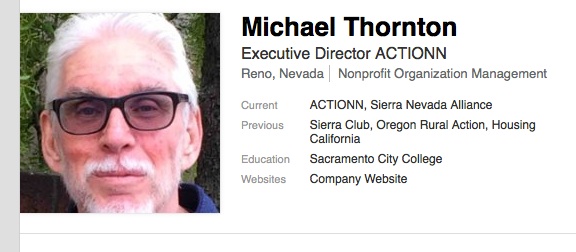 Screengrab from Michael Thornton's LinkedIn. Thornton has an extensive background in community organizing and dealing in issues of displacement.