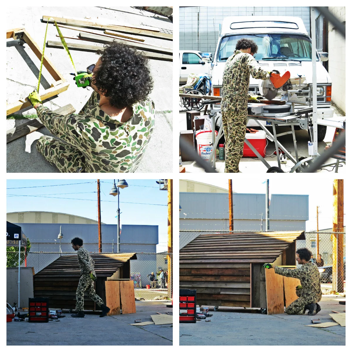 "In terms of the shape, I was inspired by an old GI Joe toy called the Bivouac and sunshade structures over picnic tables at Pyramid Lake."