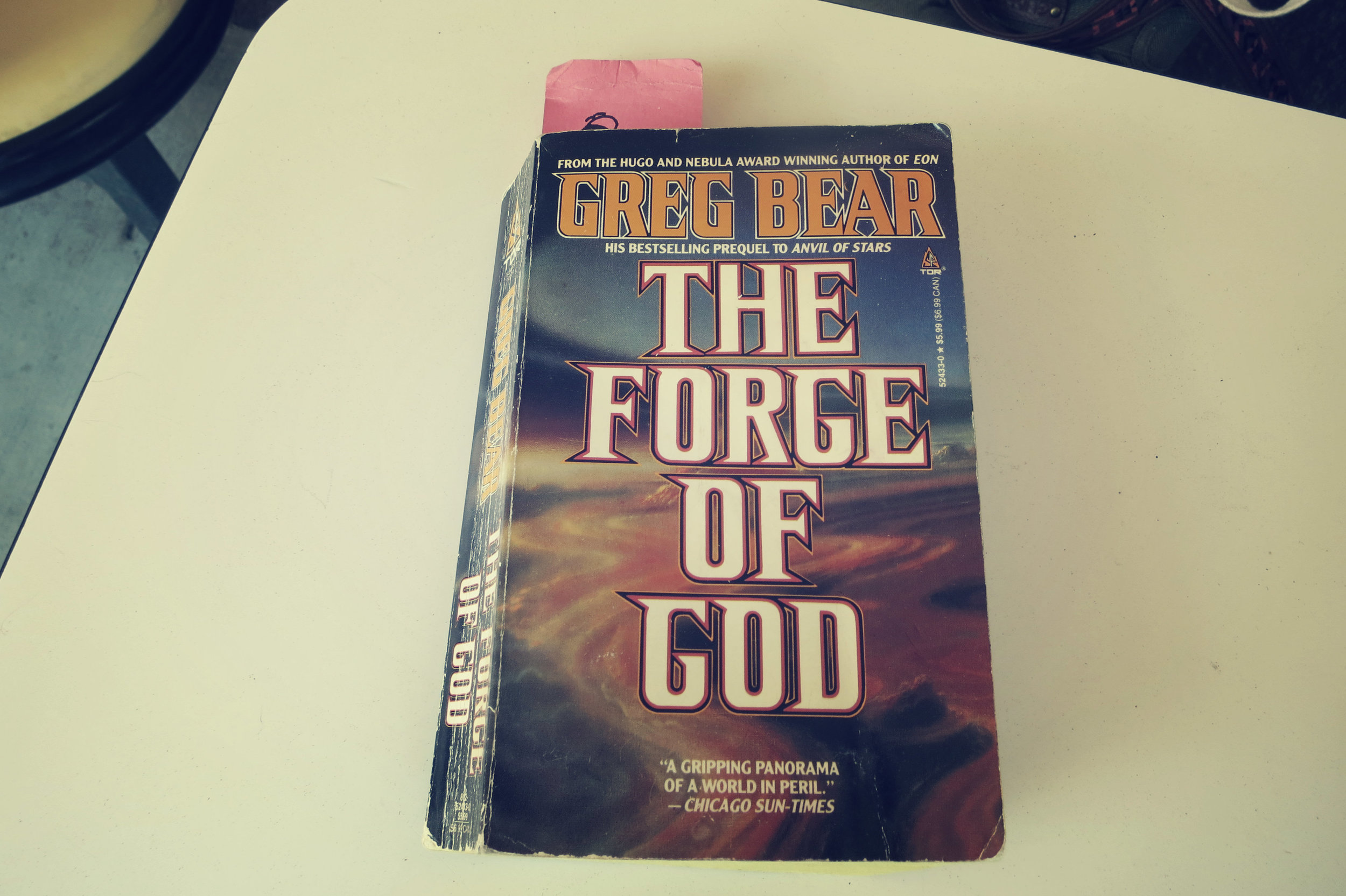An avid reader, this was the last unfinished book Bean's father was reading.