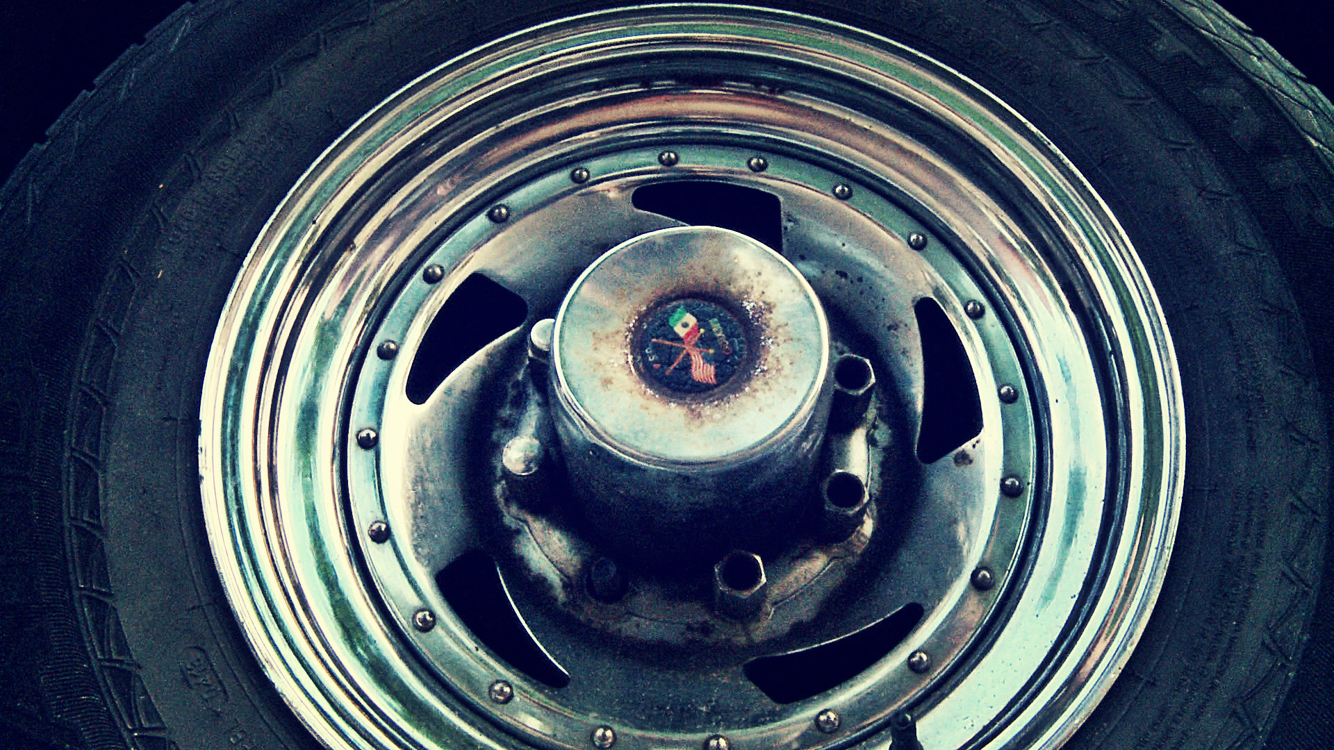  "I think this van came from Mexico, 'Hecho in Mexico', it says right there on the hubs."
