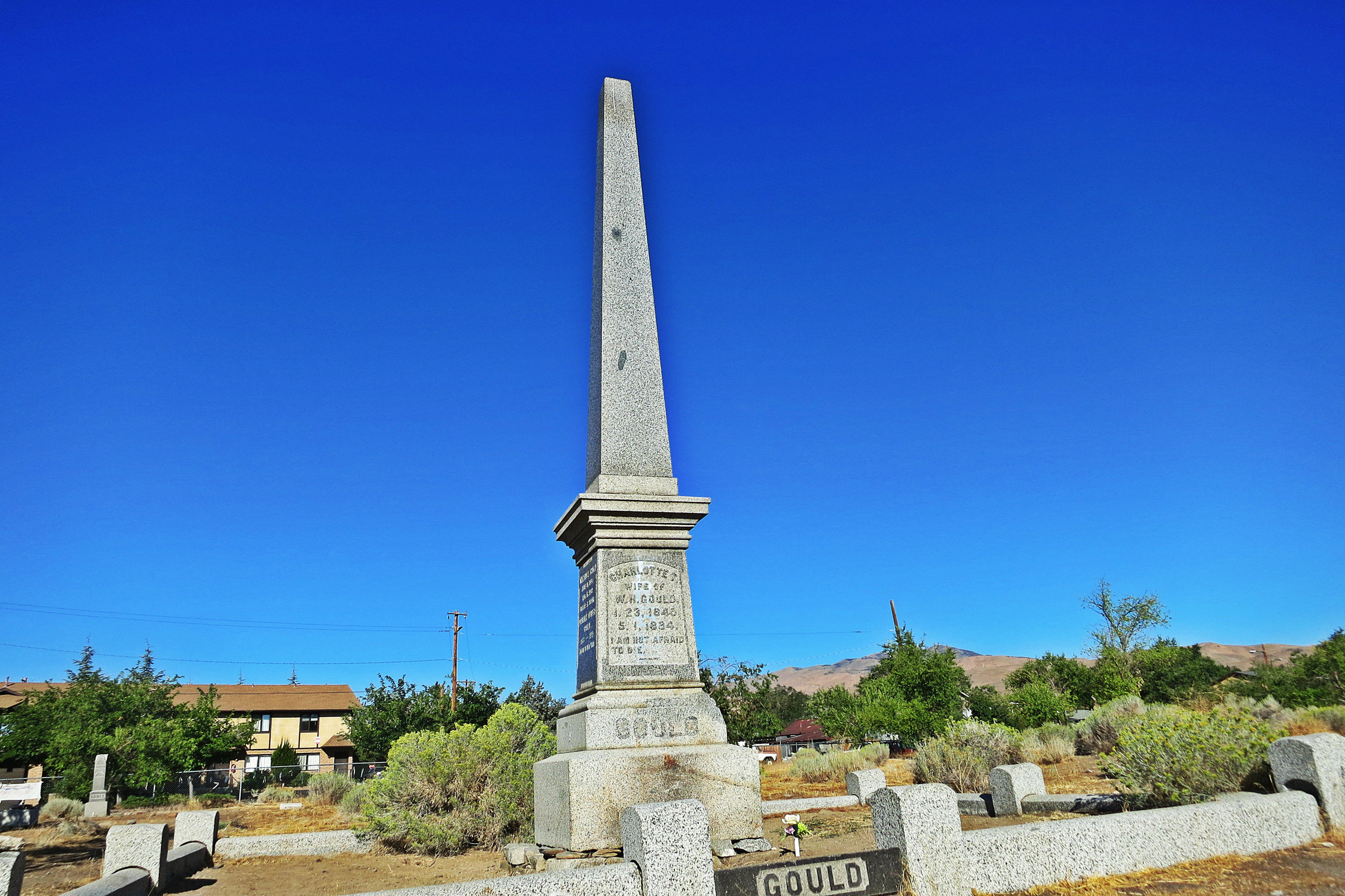 "Warren Gould had a big ranch on Mill Street . He is documented to have died from anthrax by cutting up a diseased cow. His descendants are very opposed to this. They are very active in the fight against development of the site."