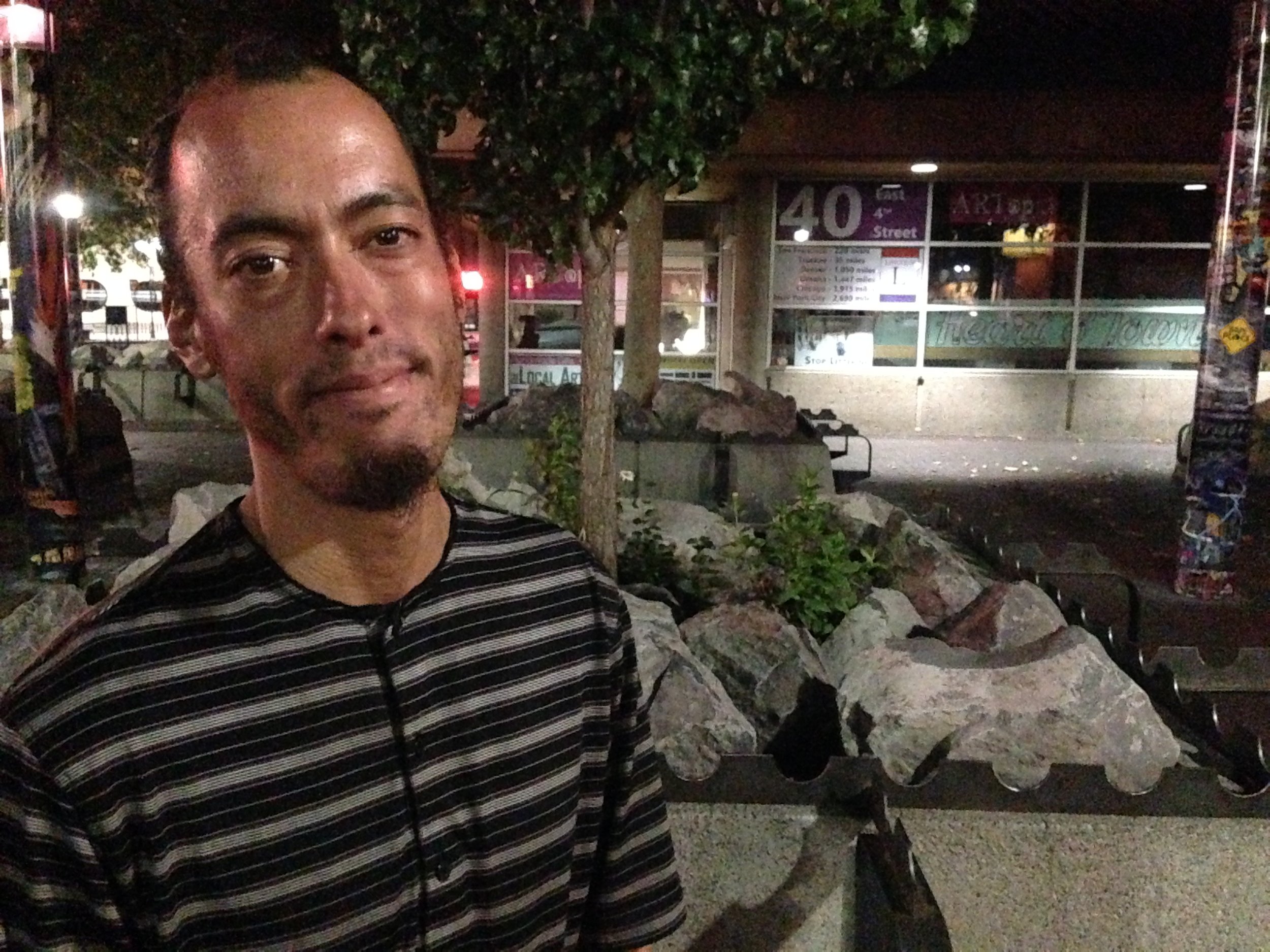 “They want to just push (people) in the shelter, which is basically overfilled. So they push us and force us to leave town and find other places. They’re trying to run everyone out slowly. But it’s not going to work out like that...Not everyone out here is dumb or lazy as people may think.”