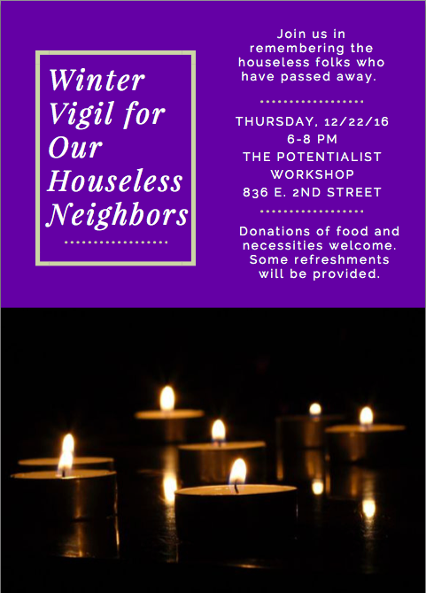 The organizers of the event encountered some logistical problems when planning the vigil. When attempting to find out the names or even just the number of homeless individuals who have died recently, they encountered a lack of information.