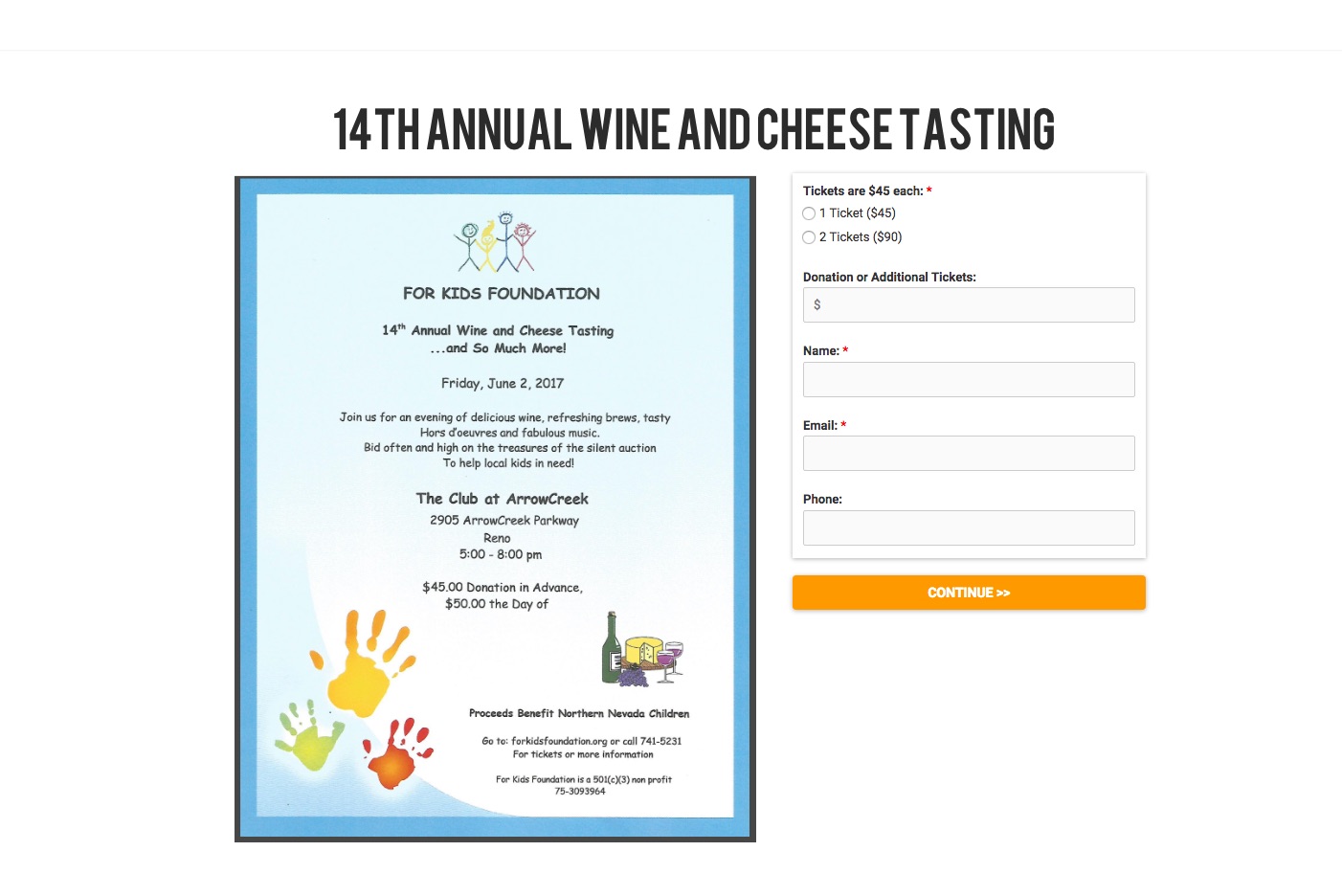 Friday's upcoming fundraising event linked below.
