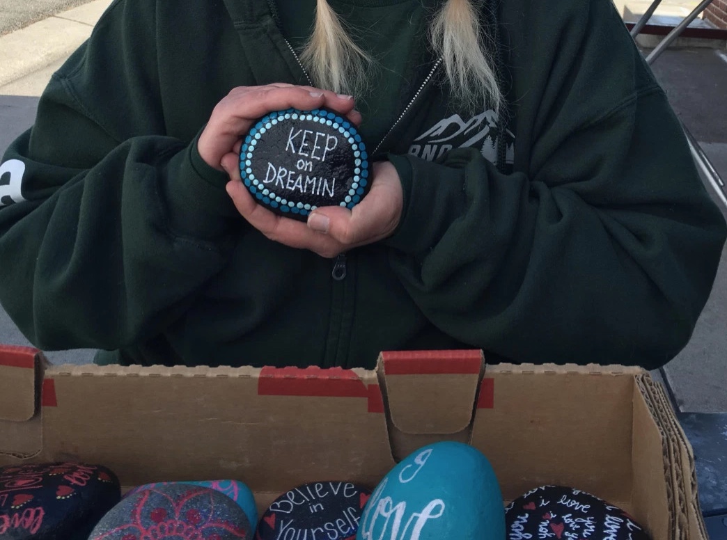 Why don't you join the movement, make a rock, hide it, and go look for someone else's decorated one? More instructions are on the Facebook page . Photo by Kevin Sheridan shared with Our Town Reno.