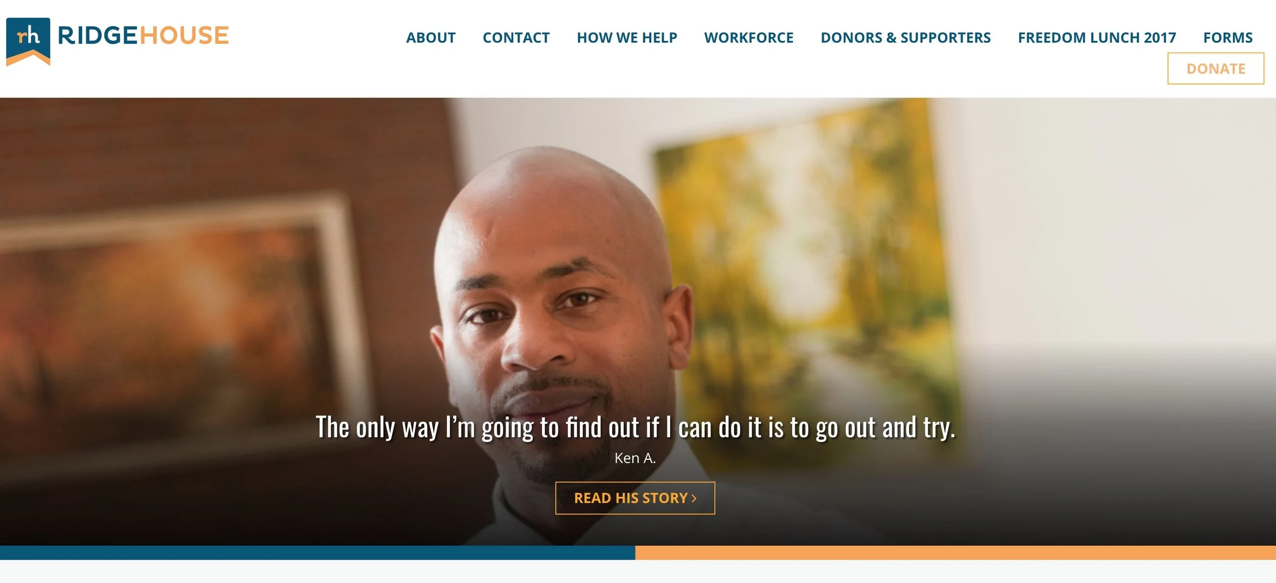 A screengrab of the local Ridge House which helps people kick away addictions.