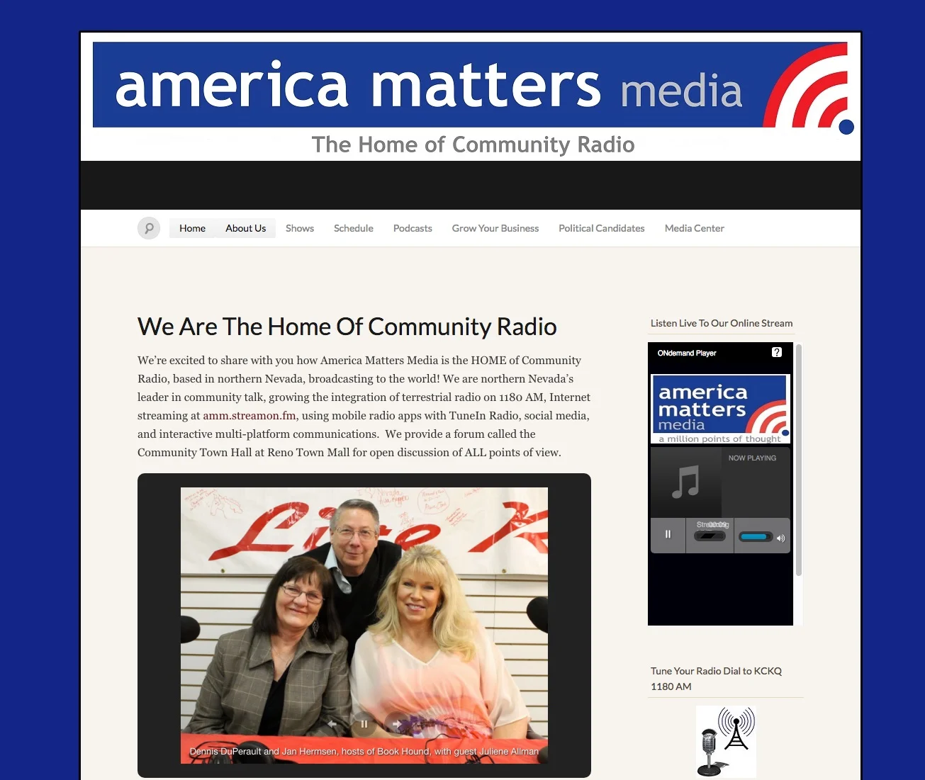 Floyd's radio programming with America Matters Media served as an initial soapbox for motel owners, and then led to an even closer partnership. 