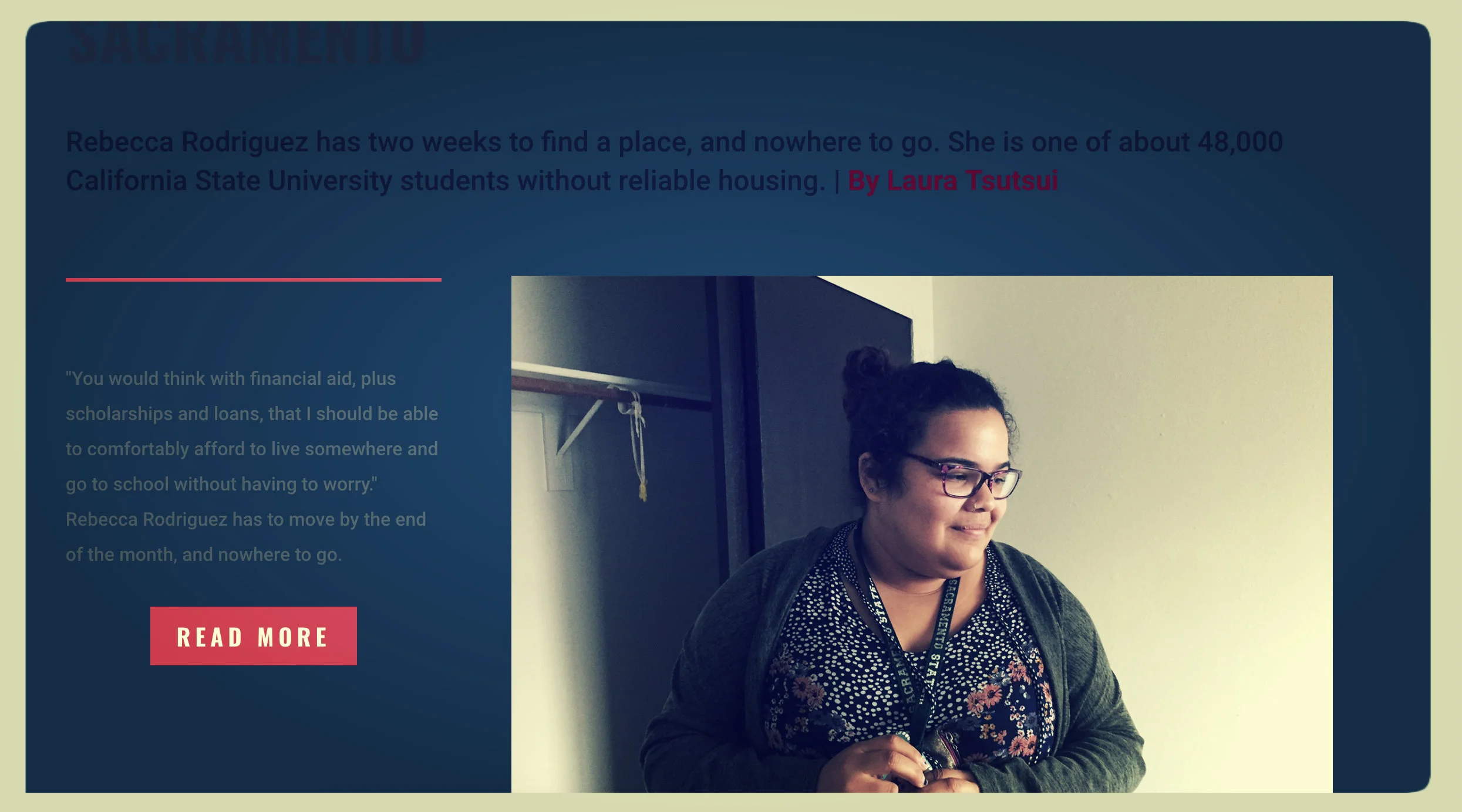 A screengrab from recent reporting by NPR Next Generation Radio which can be found here .