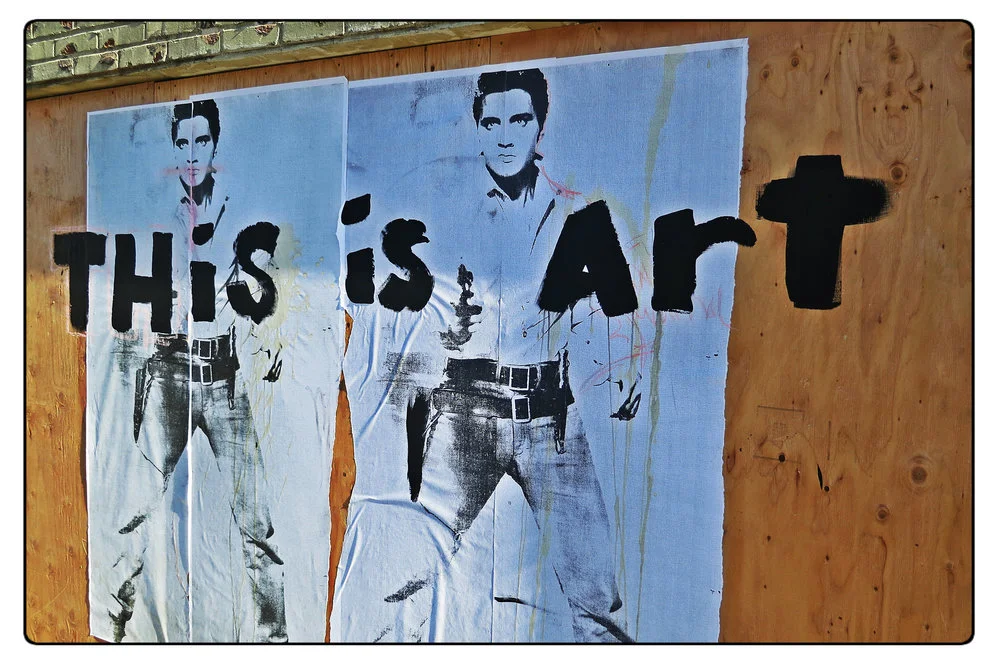 Public art is often added to places deemed as blight. 