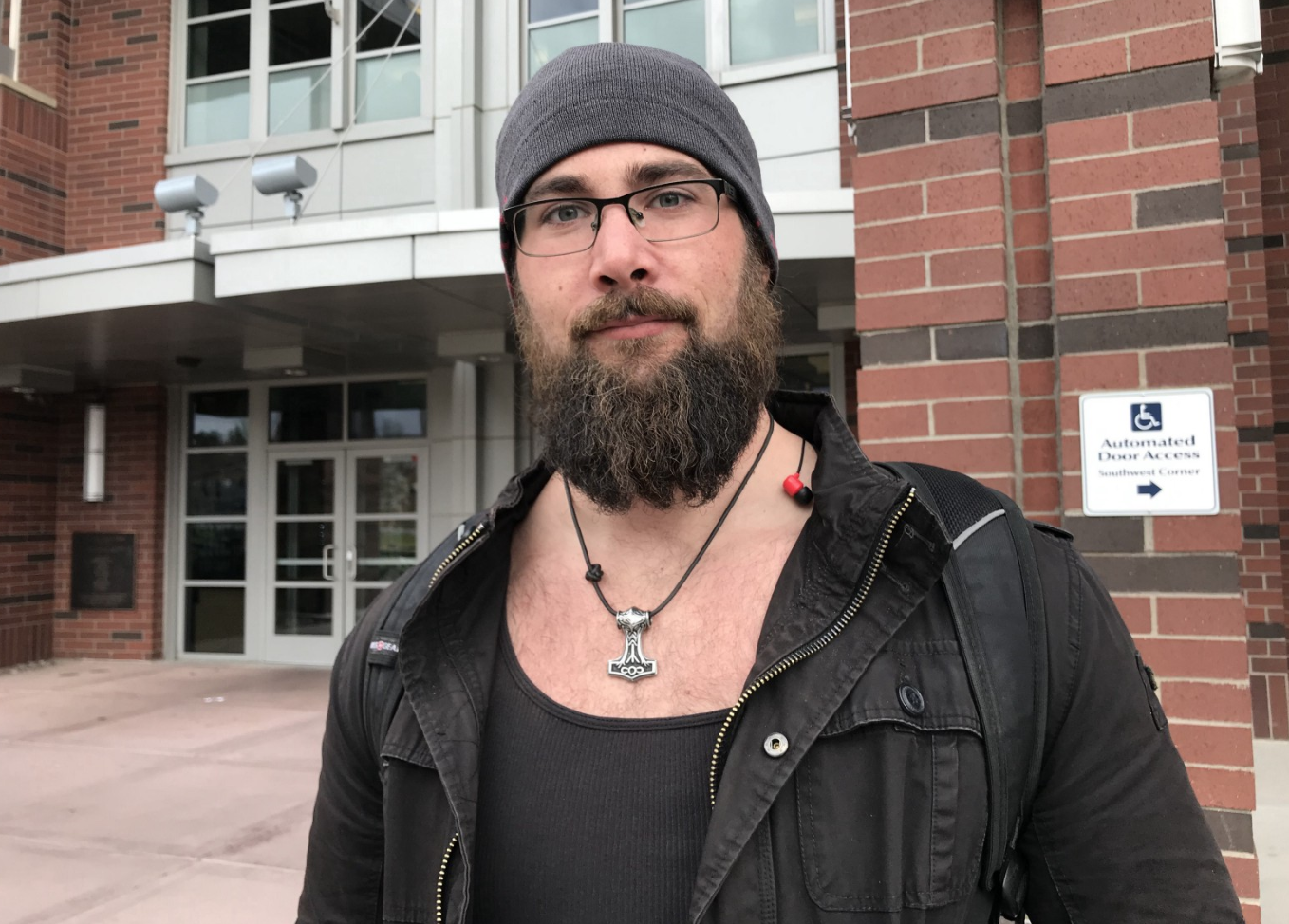 James Long says it can be difficult for students in need to ask for food. Photo by Lucia Starbuck.