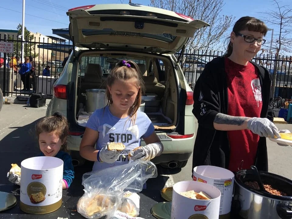 Photos from the feedings can be found on Facebook under the hashtag #FeedingReno, including the one above. “Love each other. Don't look down on people. When you see somebody hurting, help them. A little bit of your caring, a little bit of your love can make such a big difference in somebody else's day or in somebody else's life,” Daniels said.