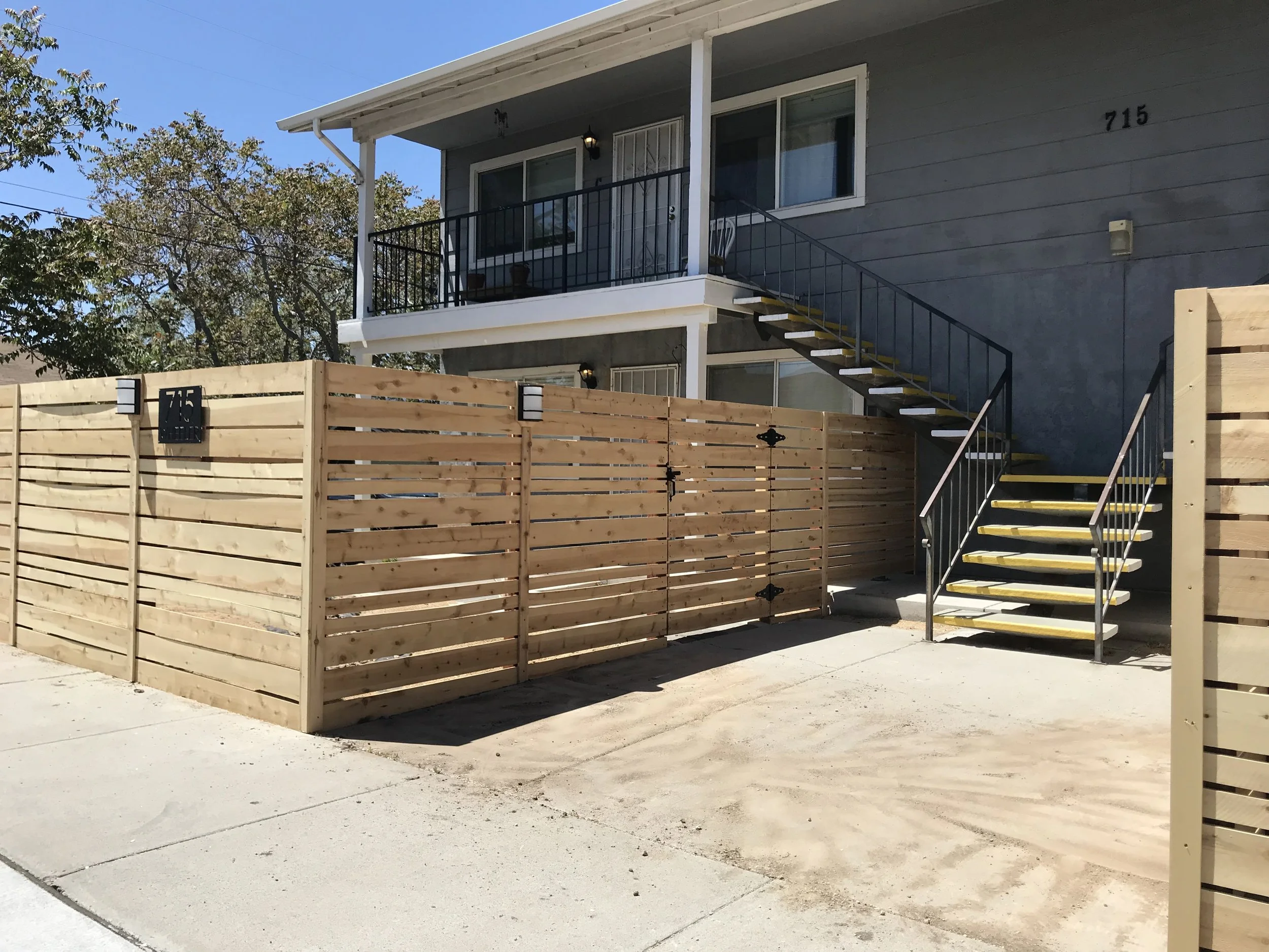 The outside of Noble’s quadplex is getting a newly renovated fence which separates the units. The fence now takes up space where the Rent Protest and BBQ took place. “Sometimes gentrification can have positive impacts on communities,” Noble said. “Sometimes there's rundown areas where a developer comes in and improves the area and it brings life back. But in the case of Reno, I think you're not coming into a dilapidated area and bringing life back to it. You're pushing the life that was living in it out.”