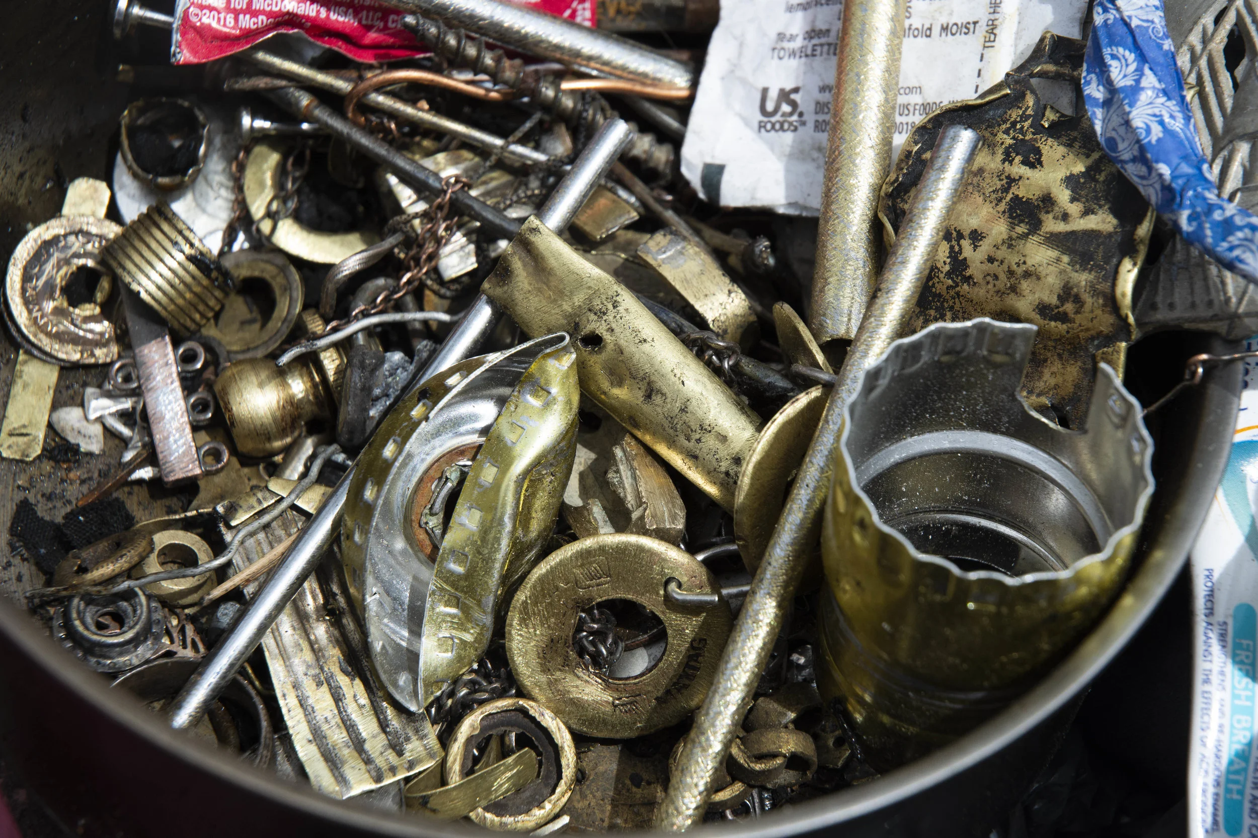 “I learned the craft from my Dad who also taught me how to make a gold watch. I mostly make men's but I do make women's. I have mostly rings, necklaces and bracelets. I've made anklets and some jewelry in the Egyptian style,” he said of turning scrap to jewelry.