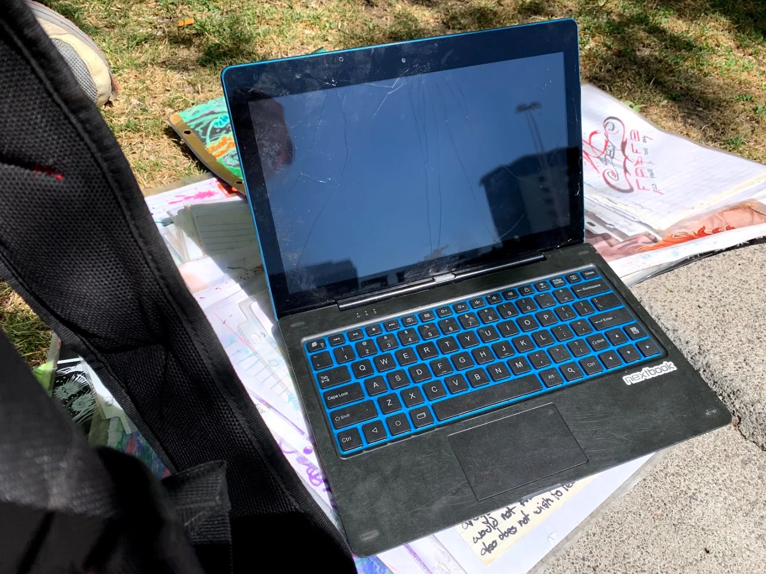 “I'll just go through unwanted refuse, you know, that people throw away. I collect and I will fix it and I will clean it and I will, you know, try to do a resale. I mean, for instance, this Google nextbook. I unlocked it. I erased everything that the previous user had, all their information. I don't care about that. I need to go online and try and order a new glass for it, which only costs a few dollars which I can buy with a prepaid card and have it sent to, you know, any address I can find,” he explained of one of his current projects.