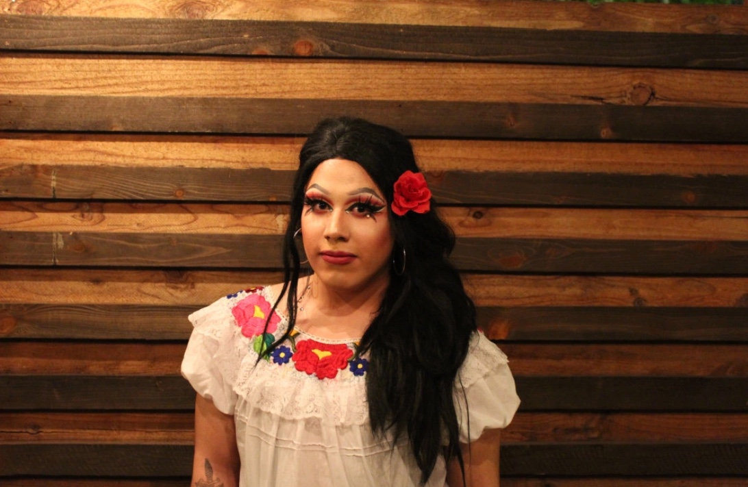 Photo of Ariana Dulce at Splash Bar and Nightclub in Reno for a drag event named “Queens of the World: A Night of Representation,” in which she performed later in the evening. Photo taken by Matthew Berrey.