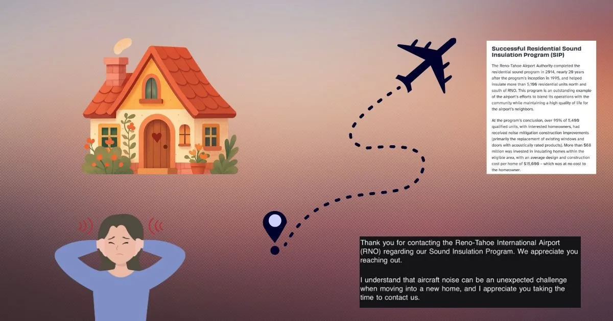 Citizen's Forum: Dream Home by Reno Airport Turns Out To Not be Sound Insulated