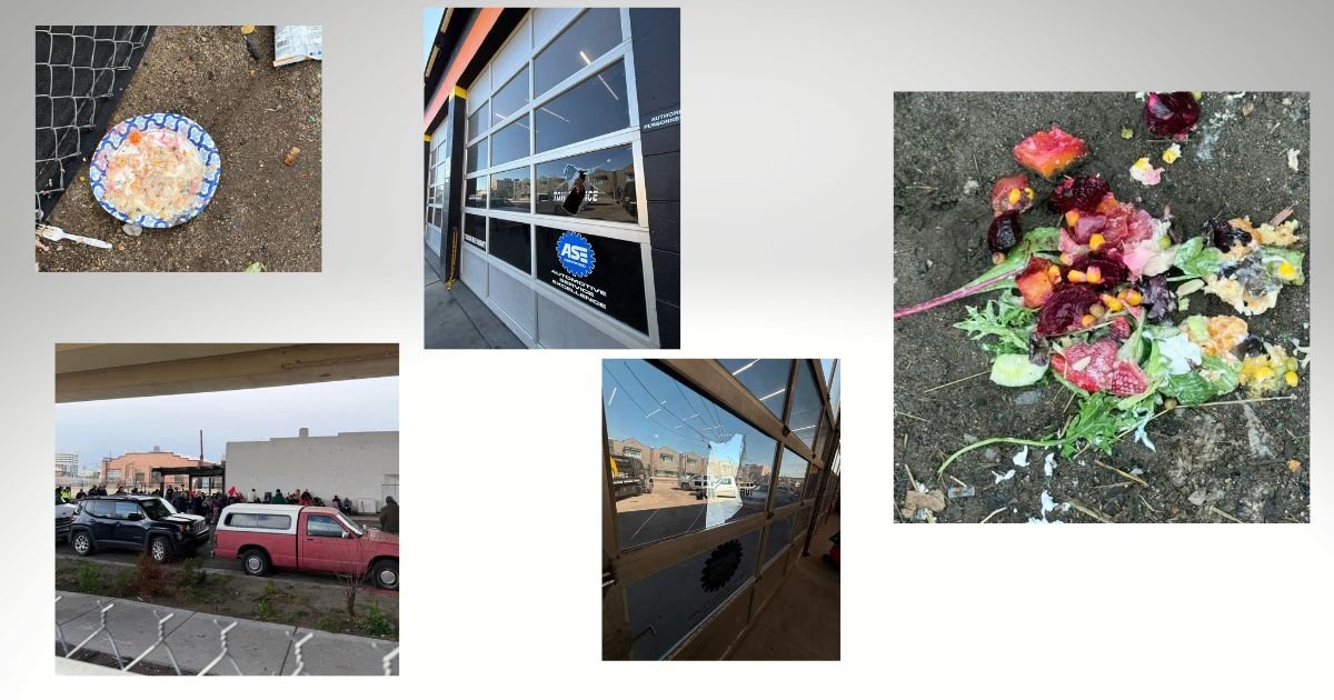 Outreach Ministry Services Under Wells Bridge Causes Grief for Auto Shop on 4th Street