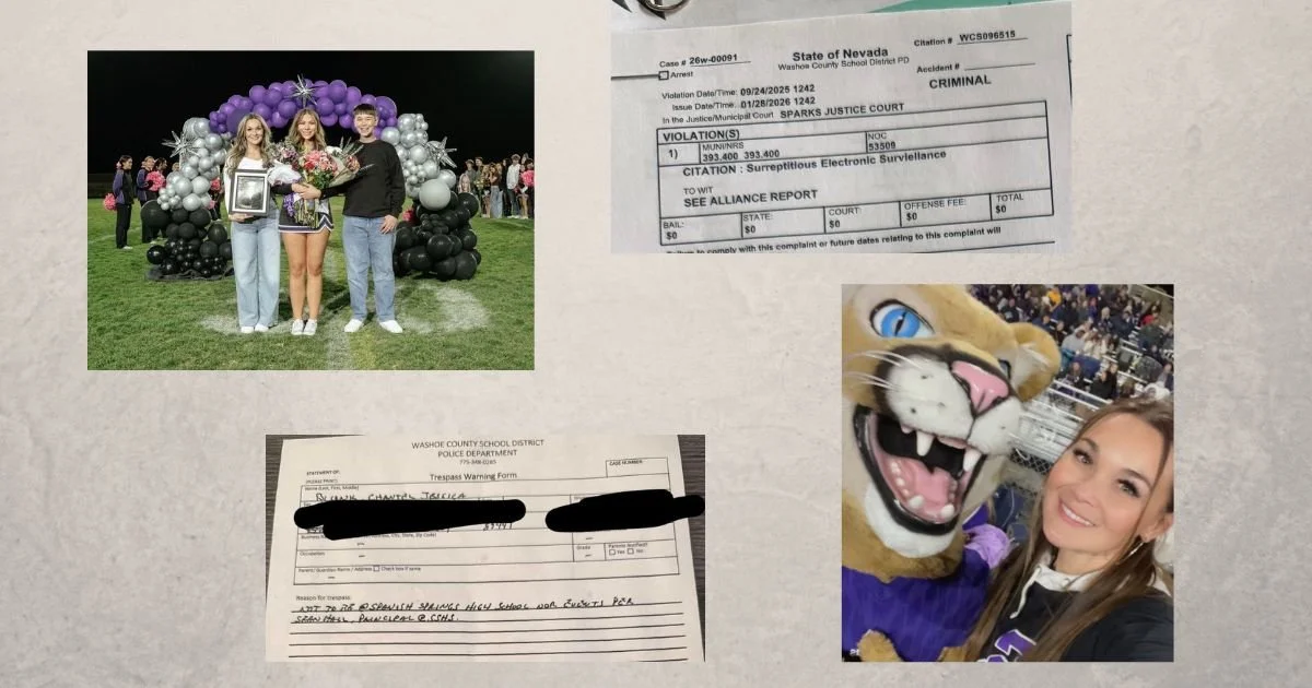 Former Spanish Springs Cheer Coach Challenges Citation and School District Trespass Warning Form After Speaking Out on Alleged Misconduct 