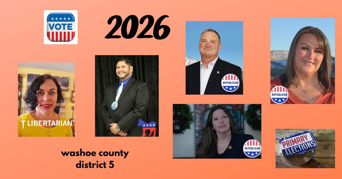 Three Republicans Compete to Take on Libertarian and Democrat in Washoe County's Massive District 5 for Commissioner Seat