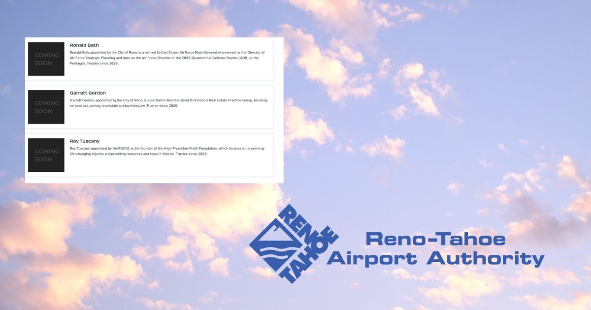 Three Men Get Nods to Fill Empty Board of Trustee Seats at Reno Airport Authority After Turbulence