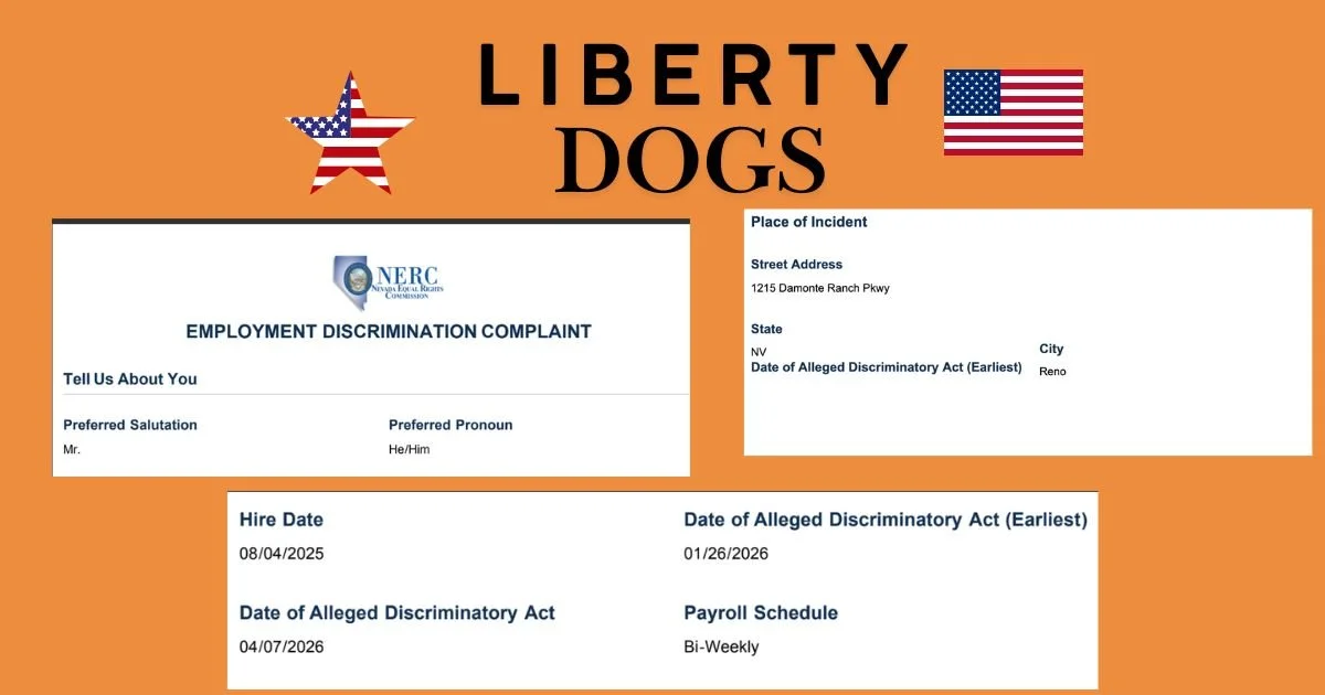 Liberty Dogs Responds to Employment Discrimination Complaint