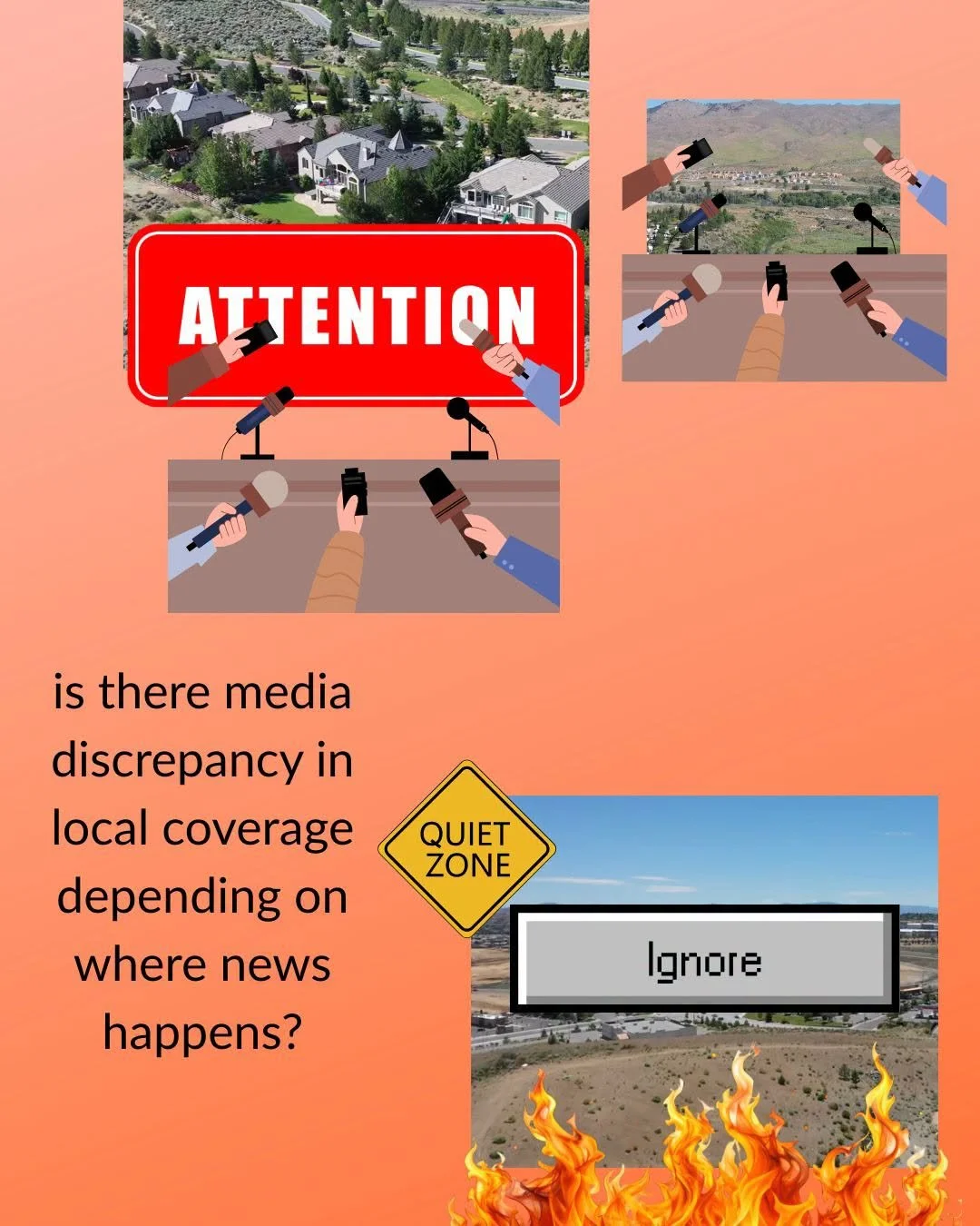 Is There Local Media Discrepancy on its Geography and Intensity of Fire Coverage? 