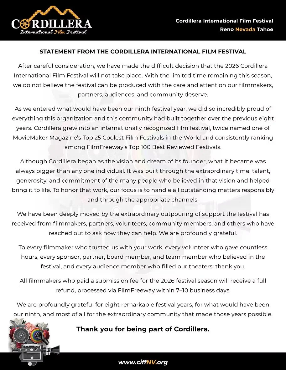 Cordillera Film Festival Isn't Happening in 2026 Following Massive Board Defection 