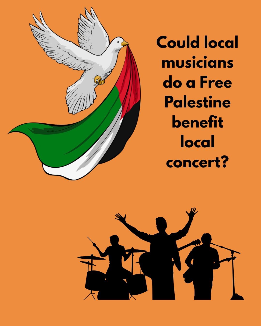 Could Local Musicians do a Free Palestine Benefit Local Concert? 