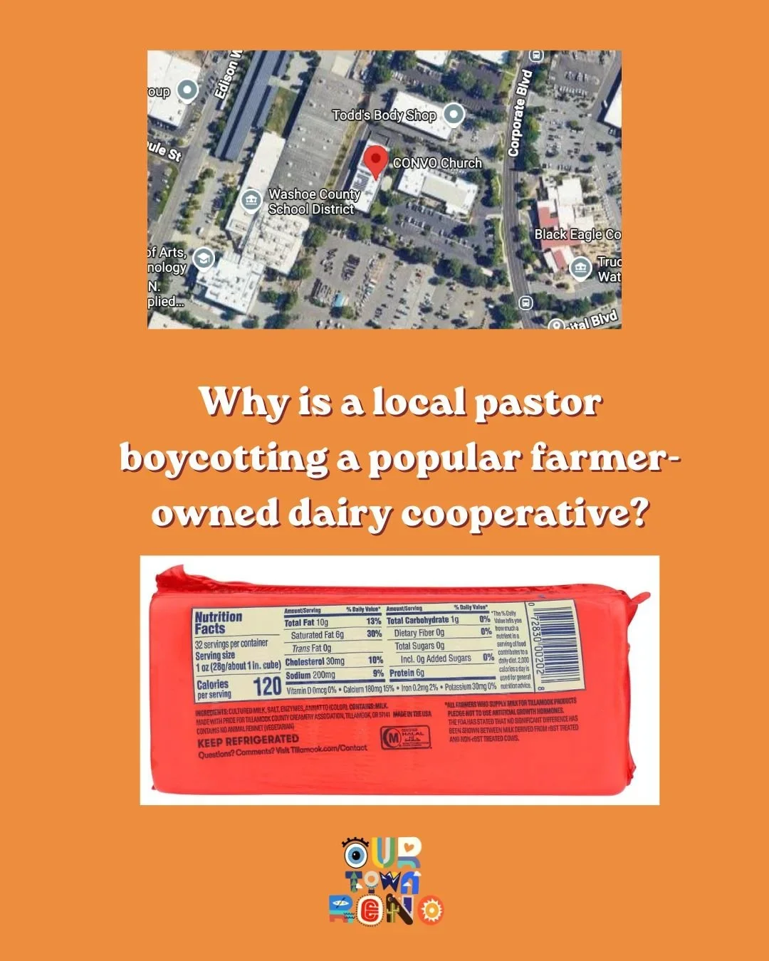 Why is a local pastor boycotting a popular farmer-owned dairy cooperative? 