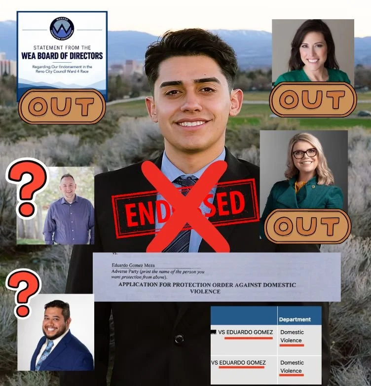 WEA Latest to Drop Endorsement for Eddie Gomez in Ward 4 Reno Race