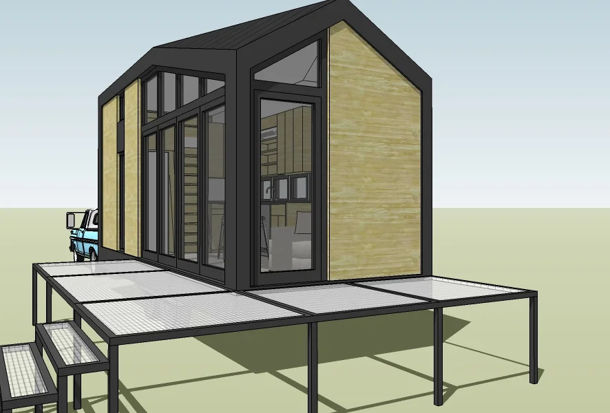 Deck is just an approximation, actual design to be customized for our backyard.