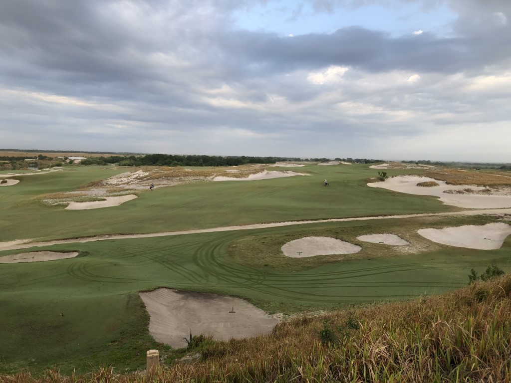 The first fairway gives you plenty to aim for. I missed right!