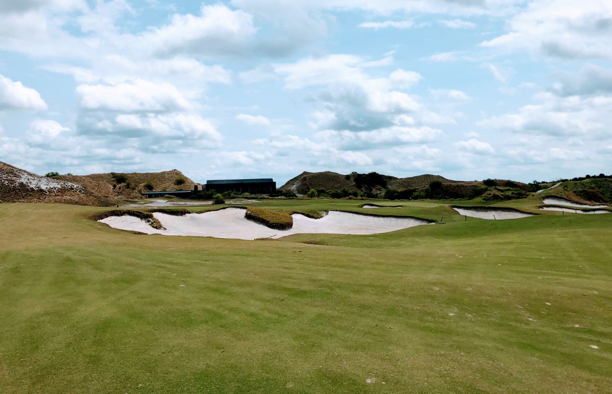 Miss left at 18 and you will have a devilish shot to the pin off a harsh slope