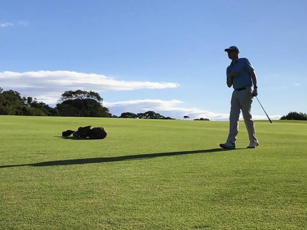 The conditioning at Royal Melbourne was excellent with lovely turf to hit off