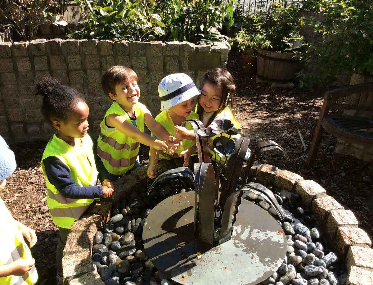  Good thing we found this fountain to cool down with!