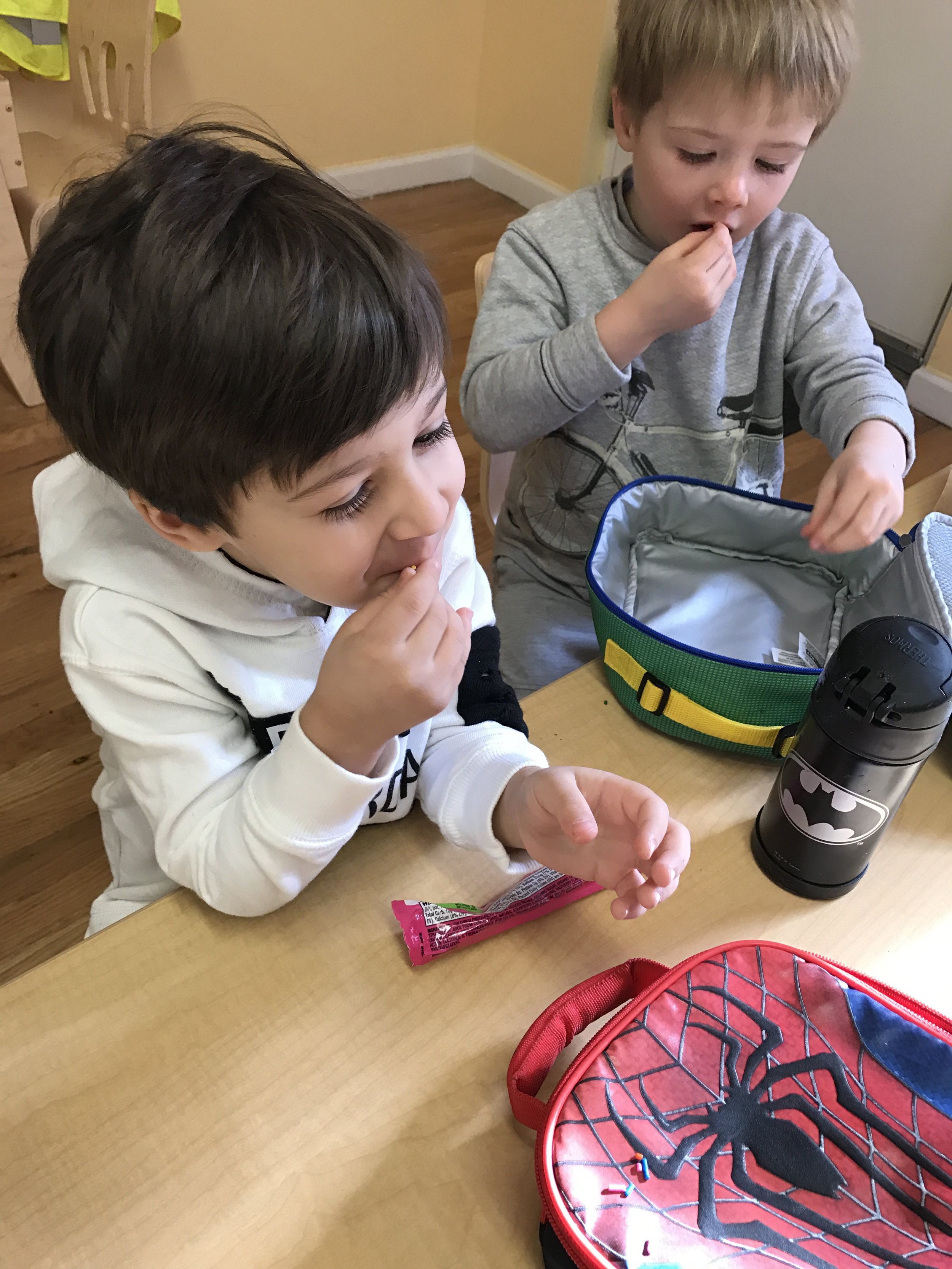 He even put sprinkles in our lunchboxes!